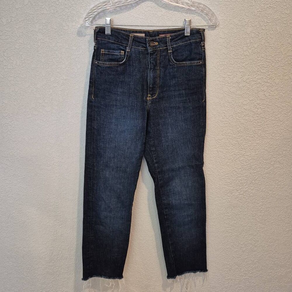 Pilcro Women's Straight Jeans Blue Ankle Size 26